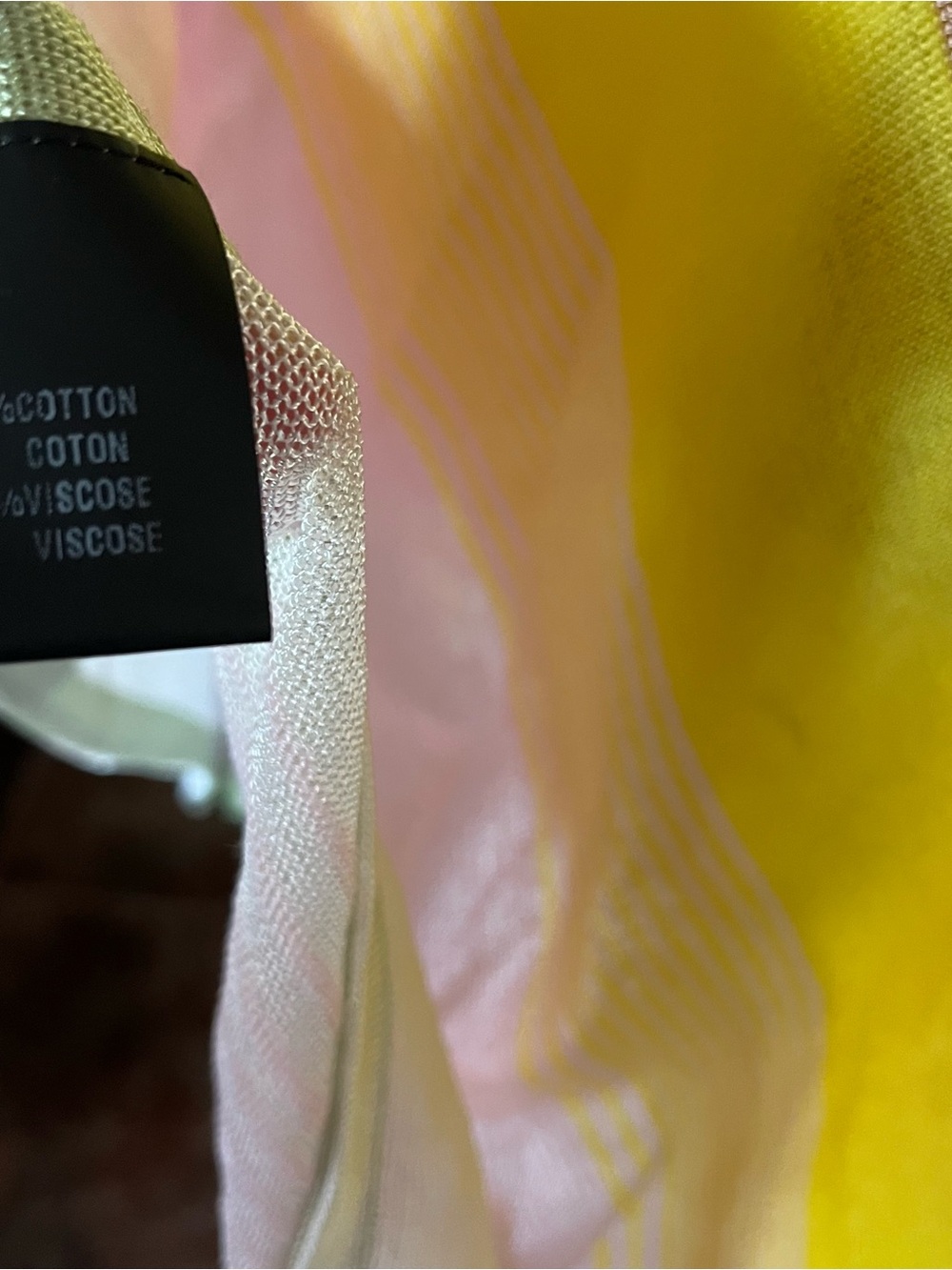 Missoni Colorblock Asymmetrical Poncho Top NWT Cotton Viscose Blend OS - Picture 5 of 5